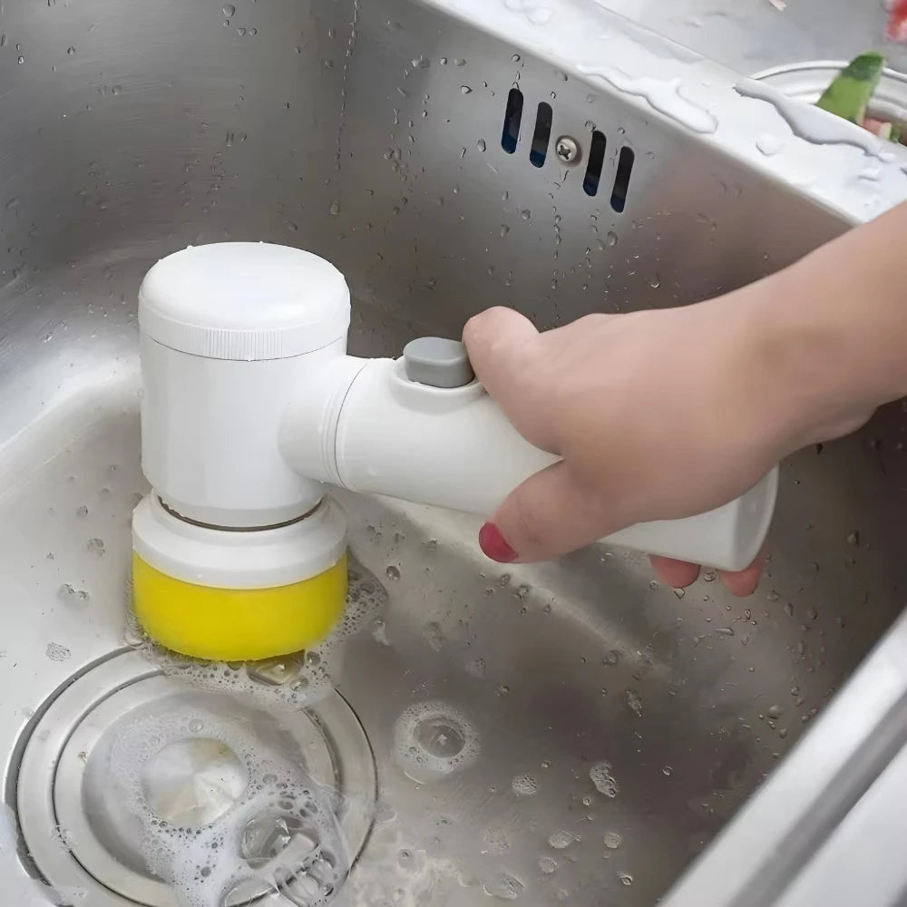 5 in 1 Electric Cleaning Brush Wireless Cleaner for Kitchen and Bathroom Multipurpose