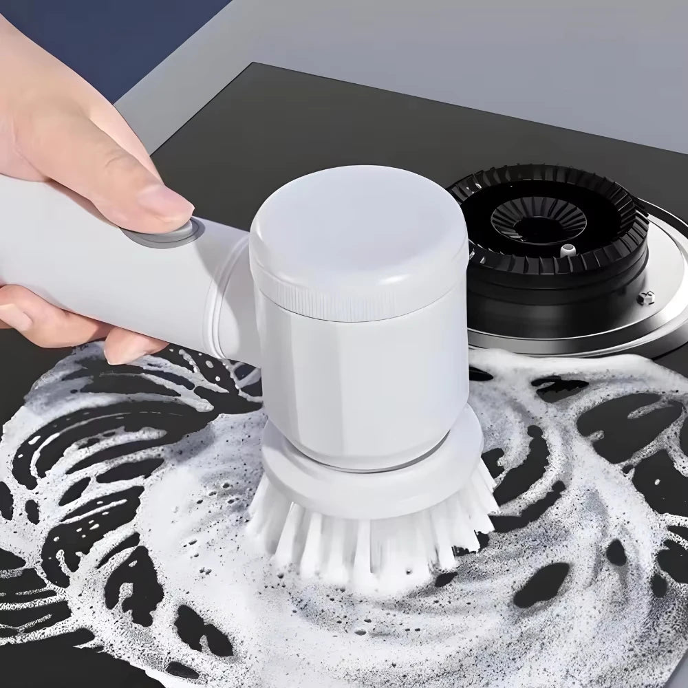 5 in 1 Electric Cleaning Brush Wireless Cleaner for Kitchen and Bathroom Multipurpose